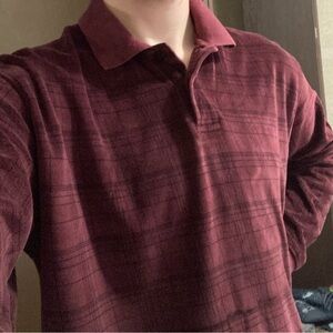 Men's Burgundy Polo Shirt